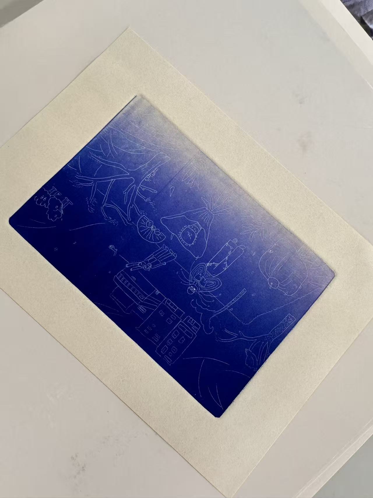 凹版画作品