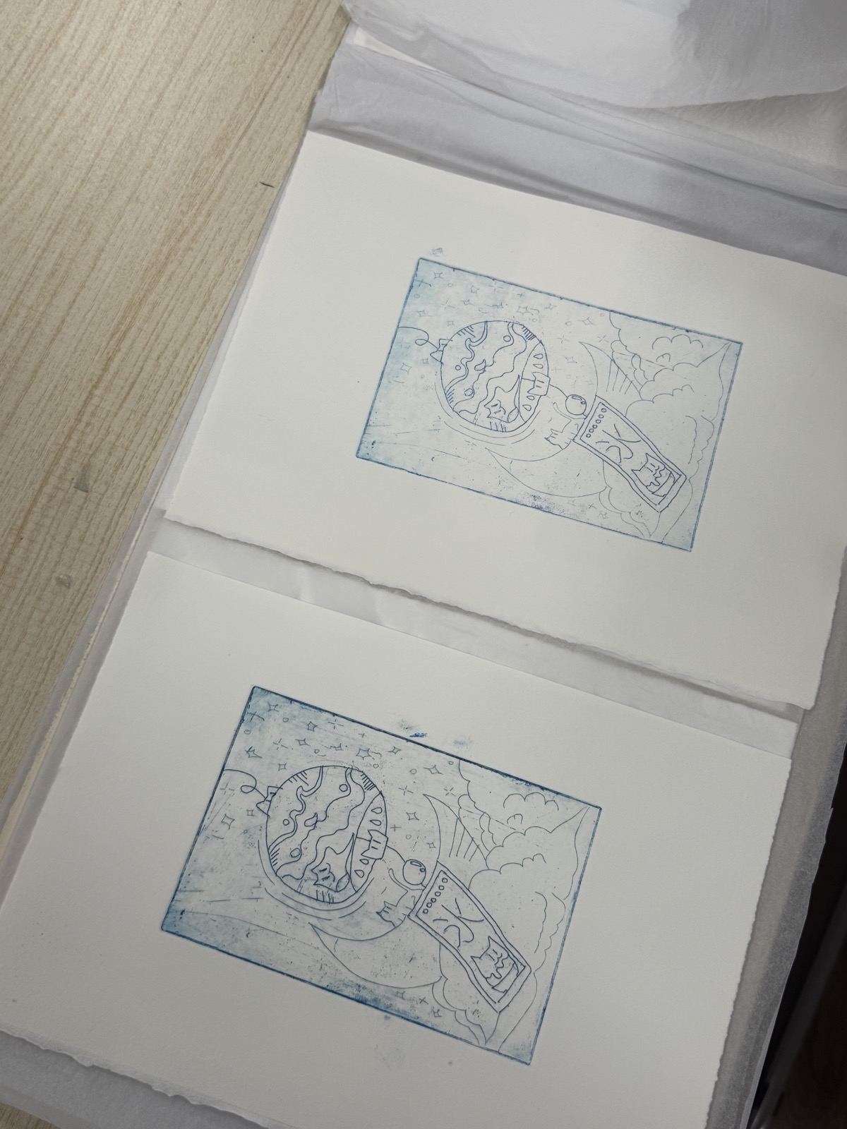 凹版学员作品