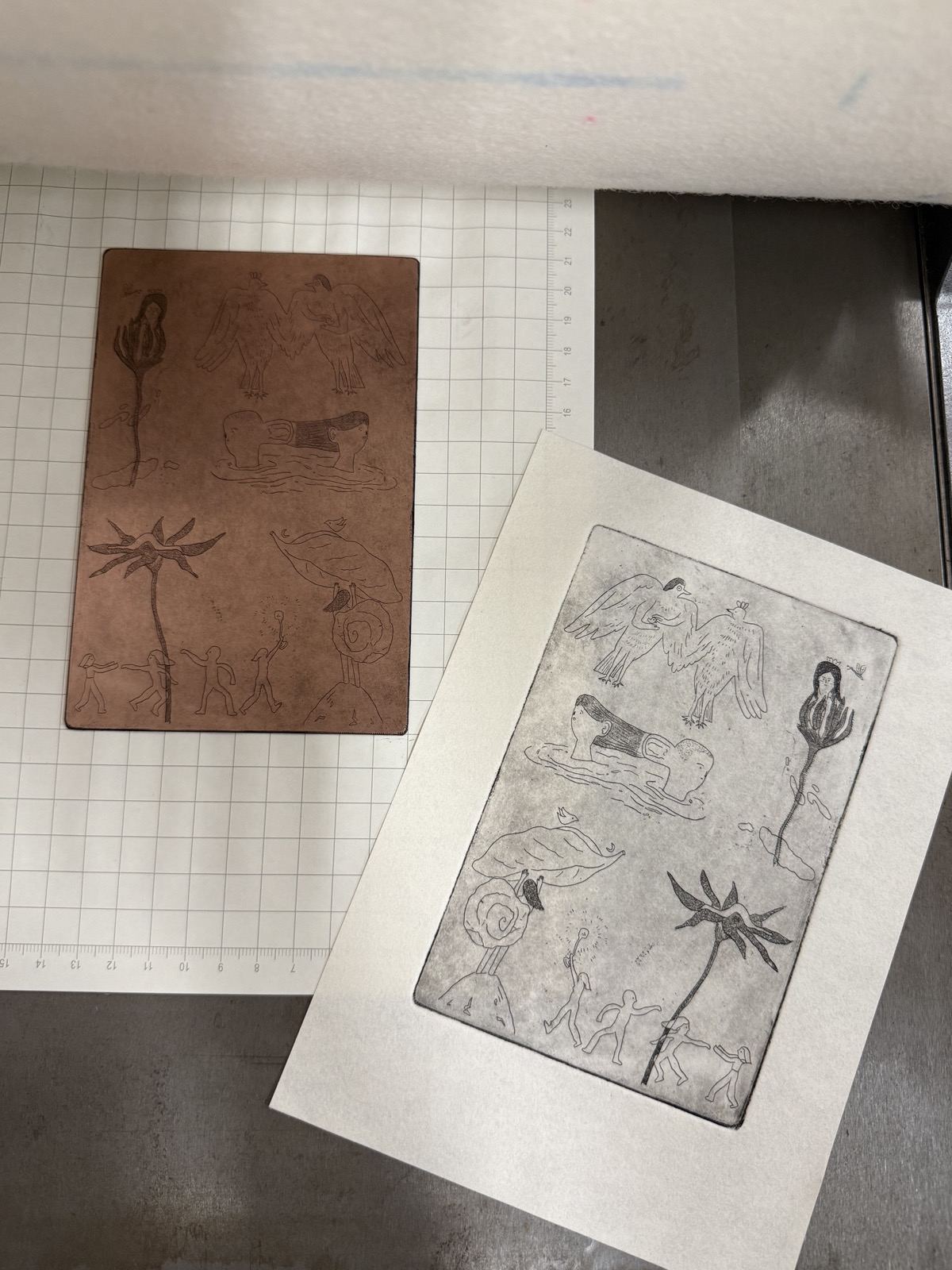 凹版学员作品